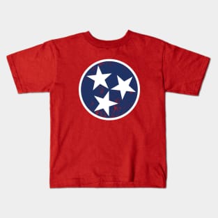 Tennessee Flag Distressed Kids T-Shirt